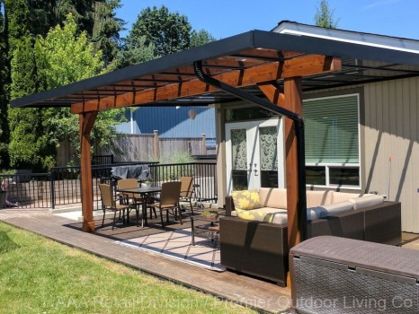 Enjoy the Weather in Vancouver with a Deck Cover with Glass that Showcases the Light